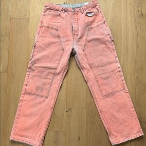 Men's Relaxed Fit Jeans in Pink